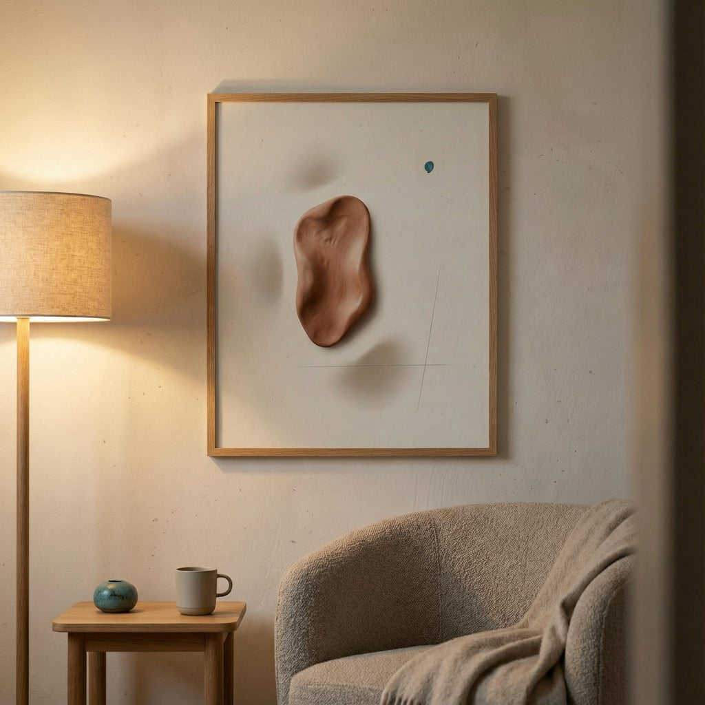 Terracotta Relief Drop, Unframed Print